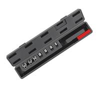 Tbest Set di Attrezzi per Cinghia a Serpentina a Cricchetto Kit di Riparazione Auto Universale con 3 Teste di Chiavi 2 Leve 4 Prese per Manutenzione Auto Meccanici Professionali