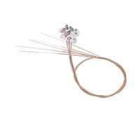 Tbest Set di Corde in Acciaio per Arpa Lyra da 10 Pezzi - Design della Testa e Passo per la Sostituzione, Suonatori di Arpa Professionisti e Principianti