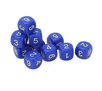 Tbest Set di Dadi a 6 Facce da 20 Pezzi con Angoli Arrotondati - Dadi Numerici in Plastica per Giochi da Tavolo, Strumenti per l'insegnamento della Matematica, Giocattoli Educativi per Bambini - e