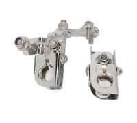 Tbest Set di Morsetti per Terminale Positivo Negativo della Batteria 926 882 Corpo in Ottone Cromato con Hardware in Acciaio Inossidabile per Edge MKX 2011 2012 2013 2014 2015 2016