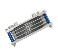 Tbest Set di Radiatori Radiatore Olio Moto 17 Pezzi Kit di Raffreddamento Motore a 4 File in Alluminio Ad Alte Prestazioni Compatibile con Monkey e Altri Motori Orizzontali (BLUE)