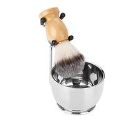 Tbest Set di Rasatura Menbart Set di Ciotola in Acciaio Inossidabile, Materiale in Nylon, Pavimento della Ciotola di Slip, per Questo