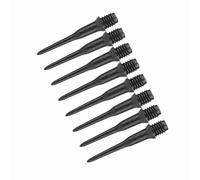 Tbest Set di Ricambio per Punte in Plastica da 100 Pezzi con Punte Morbide da 4,5 Mm per Bersagli Elettronici, Materiale per PC (Black)