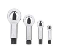 Tbest Set di Spaccadadi in Metallo Resistente, 4 Pezzi, Kit Estrattore per Rimozione Cracker, per Riparazioni Automobilistiche e Uso in Officina, Realizzato in Acciaio per Cuscinetti,