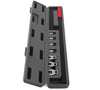 Tbest Set di Strumenti Tenditore per Cinghia a Serpentina Professionale a Cricchetto Kit di Riparazione Auto Universale con 3 Teste di Chiavi 2 Leve 4 Prese per Manutenzione Auto e