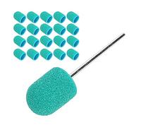 Tbest Set di Tappi per le Unghie con Alta Ed Efficienza, 20 Tappi di Levigatura, Facile da Installare e Smantellare per Unghie Bellissime, Piccole Dimensioni per la Manicure (GREEN)