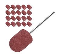 Tbest Set di Tappi per le Unghie con Alta Ed Efficienza, 20 Tappi di Levigatura, Facile Installare e Smantellare per Unghie Bellissime, Piccole Dimensioni per la Manicure (BROWN)