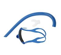 Tbest Snorkel a Secco, Boccaglio da Immersione Nuoto Snorkel Montato Frontalmente con Boccaglio in Silicone Attrezzatura per Il Respiro da Allenamento per Il Nuoto (Blu)