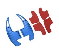 Tbest Sostituzione dei Paddle del Al Volante in Lega di Alluminio per V6 EcoBoost GT Shelby 2015 2022 Superficie di Taglio Satinata Colore Bianco (BLUE)