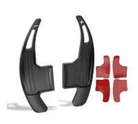 Tbest Sostituzione dei Paddle del Al Volante in Lega di Alluminio per V6 EcoBoost GT Shelby 2015 2022 Superficie di Taglio Satinata Colore Bianco (BLACK)