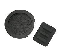 Tbest Soundloch Cover e Chitarra Interruttore in Materiale in Silicone Nero, Ottimi Accessori per Chitarra con Eccellente qualità del Suono per la Pratica (BLACK)