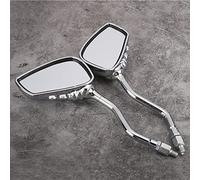 Tbest Specchietti Retrovisori Skeleton Claw Ultra Clear Wide View Durevole Alluminio Vetro Laterale Universale Adatto per Tutte le Motociclette Veicoli Elettrici Placcatura Elettrolitica