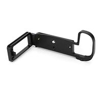 Tbest Staffa a Sgancio Rapido con Piastra a L per Fotocamera Supporto per Impugnatura a Forma di Lega di Alluminio Premium per R Mirrorless Rosso Lavorazione CNC 100 G 150x76 Mm (BLACK)