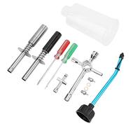 Tbest Starter con Spina Luminosa RC, Kit di Accensione in Lega di Alluminio con Olio di Cacciavite a Manicotto Trasversale per 1/10 1/8 Parti di Camion a Carburante, Funzionamento Semplice, Ampia