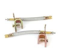 Tbest Stelo valvola Pneumatico, Adattatore prolunga Stelo valvola Pneumatico 2 Pezzi Tubo in Acciaio Inossidabile Universale Sostituzione per Auto 150 mm