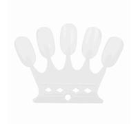 Tbest Strumento di Visualizzazione delle Vie di Esercitazioni per la Nail Art 50pcs, Gamma di Carte Color Plastica Riutilizzabile per Lucidatura in Gel (WHITE)