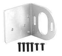 Tbest Supporto Motore RC, Supporto Regolabile in Metallo, Base Sedile Argento, 1/8, 540/3660/3650, for Modelli RC, Costruzione DIY, Racing, Hobby