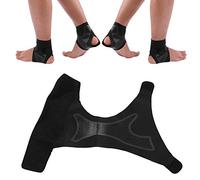 Tbest Supporto per caviglia, regolabile Supporto per caviglia regolabile Protegge contro la tensione cronica della caviglia Distorsioni Fatica per supporto.(Small 1 Paire)