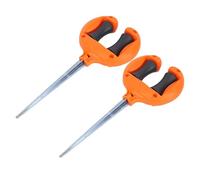 Tbest Supporto per Guida per Tubo da Giardino con Picchetto, 27x12cm | Materiale ABS, resistente agli agenti atmosferici, design a rullo flessibile, per prati e giardini
