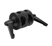 Tbest Supporto per Luce Fotografica Teste di Presa Adattatore di Montaggio per Giradischi Professionale a Doppia Ruota per Luci Ambientali e Fasci Riflettenti Plastica Resistente e