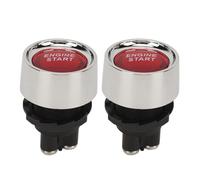 Tbest Switch di Accensione del Motore DC12V 50A Pulsante Pulsante Interruttore di Avviamento RVS Yachts Boats Racing Cars (rosso)
