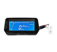 Tbest Tachimetro Digitale LCD con Contachilometri da 12000 Giri/min per Strumento per Motociclette a 4 Cilindri da / 4 da e tra mph. / / Visualizza Anche le Motociclette con unità di Distanza e con e