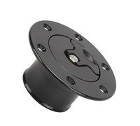Tbest Tappo Serbatoio Cella Carburante Alluminio 39mm ID Montaggio a Vampata 6 Bulloni Aperti Tipo Nero Universale per Auto