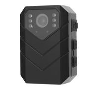 Tbest Telecamera Indossabile con Posteriore 4K HD, Giroscopio a 6 Assi, Videoregistratore Tascabile Indossabile Resistente All'acqua per Guardie di Sicurezza e Forze Dell'ordine
