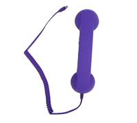 Tbest Telefono retrò con Cornetta Cablata, Impugnatura Ergonomica, Chiamate Stabili, Videoconferenze con Cella di Tipo C, Forma Unica del Ricevitore, Accessorio Tecnologico Nostalgico, (PURPLE)