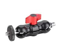 Tbest Testa a Sfera Multifunzione 1/4 '' Accessorio per la Telecamera ADAPTER MAGIGLIO Accessorio Professionale a 360 Gradi a 360 Gradi Ricevitura Durevole in Lega Durevole per