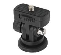 Tbest Testa a Sfera per Monitor Mini Accessori Regolabili a 180 Gradi con Slitta Fredda Interfaccia a Vite 1/4 Compatto Portatile Leggero per Fotocamera DSLR Registrazione Video ABS