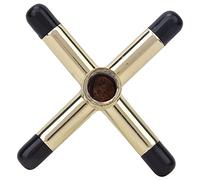 Tbest Testa del Ponte della Piscina - Supporto per Poggia Biliardo Antiscivolo a Croce con Particelle di Plastica, Accessorio per Biliardo in Metallo per Colpi (Croce di Gomma)