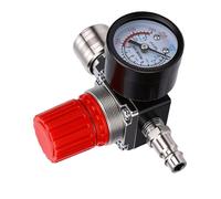 Tbest Valvola Pressostato per Compressore D'aria, Design a 4 Vie | Pressione massima 175 PSI, facile da installare, misuratore di pressione incluso, ABS, acciaio inossidabile