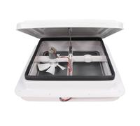 Tbest Ventilatore da Tetto per Ventilazione a Senso Unico Resistente All'acqua con Asta di Supporto per Rete per Rimorchio