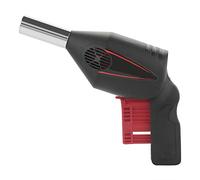 Tbest Ventilatore per Barbecue Soffiatore Manuale per Avviamento Grill Attrezzo per Barbecue da Campeggio Portatile, Acciaio Inossidabile e Plastica, Accensione con Forza del, Cottura per Picnic