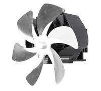 Tbest Ventilatore per Stufa a Legna Alimentato a Calore a 6 Pale per Camino - Ventilatore per Montaggio su Canna Fumaria Ecologico, Silenzioso, a Risparmio Energetico e Salvaspazio (SILVER)