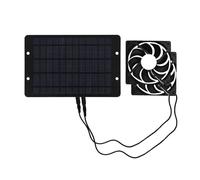Tbest Ventilatore Solare Kit 10W, Soluzione Versatile | Vetro temperato, ABS, facile da usare, adatto per ,