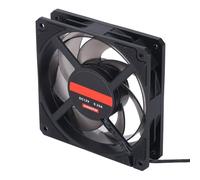 Tbest Ventola con Custodia PWM da 120 Mm 3000 Giri/min 4 Pin Silenziosa 7 Pale MFDB Ventola di Raffreddamento della Custodia del Computer Bianca con PWM La Chassis Morbido 8 4 Attenua il Suono (BLACK)