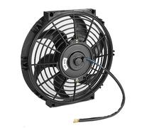 Tbest Ventola di Raffreddamento Elettrica Push/pull da 10 Pollici e 12 V con Kit di Montaggio - Misura Universale per Auto, Camion, SUV