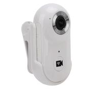 Tbest Video Indossabile della Telecamera per Animali Domestici UHD 1080p Corpo Wifi Indossato con Custodia Filo Posteriore 1/4 Pollici per il Ciclismo Esterno e la Registrazione (WHITE)