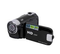 Tbest Videocamera da Viaggio, Videocamera Schermo a Colori da 2,4 Pollici Zoom Digitale 1080P 16X per Registrare la Crescita dei Viaggi (BLACK)