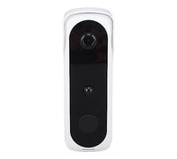 Tbest Videocamera per porte Smart WiFi con PIR Rilevamento umano HD Angolo di 166° Angolo bidirezionale di Stoccaggio notturno Batteria Senza Batteria Senza Batteria Monitoraggio della Sicurezza