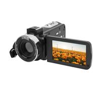 Tbest Videocamera Videocamera 2.7K Registratore Digitale da 48 MP da 3,0 Pollici Schermo TFT 16x Zoom per Viaggi