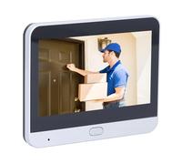 Tbest Videocitofono Wireless Telecamera HD PIR Rilevamento Movimento Sicurezza Intelligente Monitor da Interno per Esterni con Schermo da 4,3 Pollici