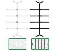 Tbintul 2 Pezzi Porta Lenzuolo, Elastici Ferma Lenzuola con Clip in Metallo, Cinghie Tendi Lenzuolo Regolabili, per di Fissaggio Angoli Lenzuola, Letto o Divano