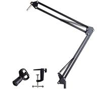 Tbkoeudhg NB35 - Supporto per microfono da scrivania universale cantilever Stand condensatore microfono Live Broadcast Stand