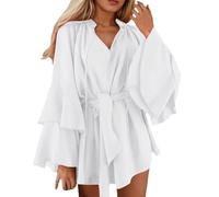 TBloevwlh Camicetta da donna con volant pirata, camicetta da pirata, colore bianco, costume da ladro, camicetta bianca da moschettiere pirata medievale travestimento camicia bianca corsetto verde