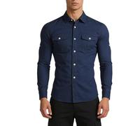 TBloevwlh Camicia bianca da uomo, extra lungo, costume da uomo, XXL, camicia da lavoro, 105 cm, slim fit, camicie a maniche lunghe, camicia da taglialegna Safari, stile casual, Henley, camicia