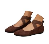 TBloevwlh Comode Scarpe Piatte Per Donna In Camoscio Con Elastico Sul Tacco Ideale Per Gli Autisti Oden Brevi Percorsi Un Modello Colorato