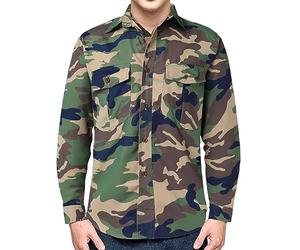 TBloevwlh Military, Vacation, camicia da uomo a maniche lunghe, pantaloni lunghi in lino, camicia termica da uomo, mimetica, grandi taglie hawaiani, a maniche lunghe, stile casual, Henley